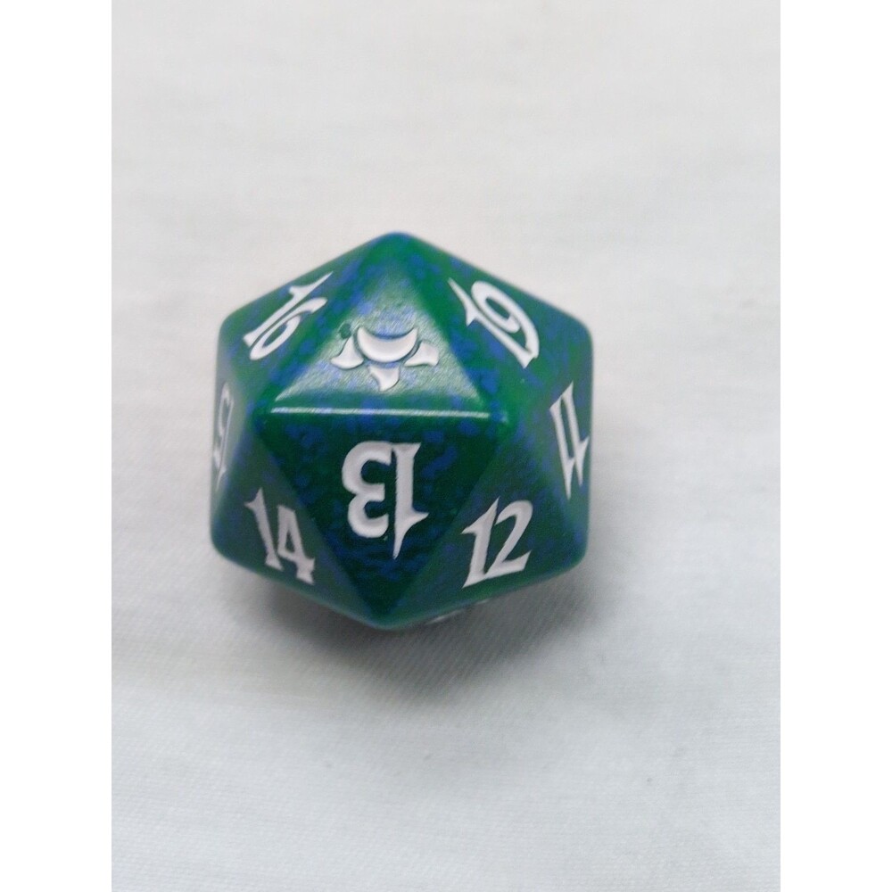 Magic The Gathering Morningtide Green D20 Spindown Die